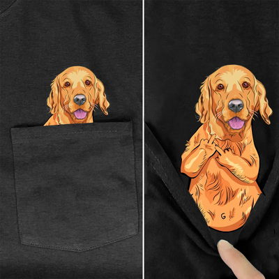 Dog Golden Retriever 100% Cotton T-shirt