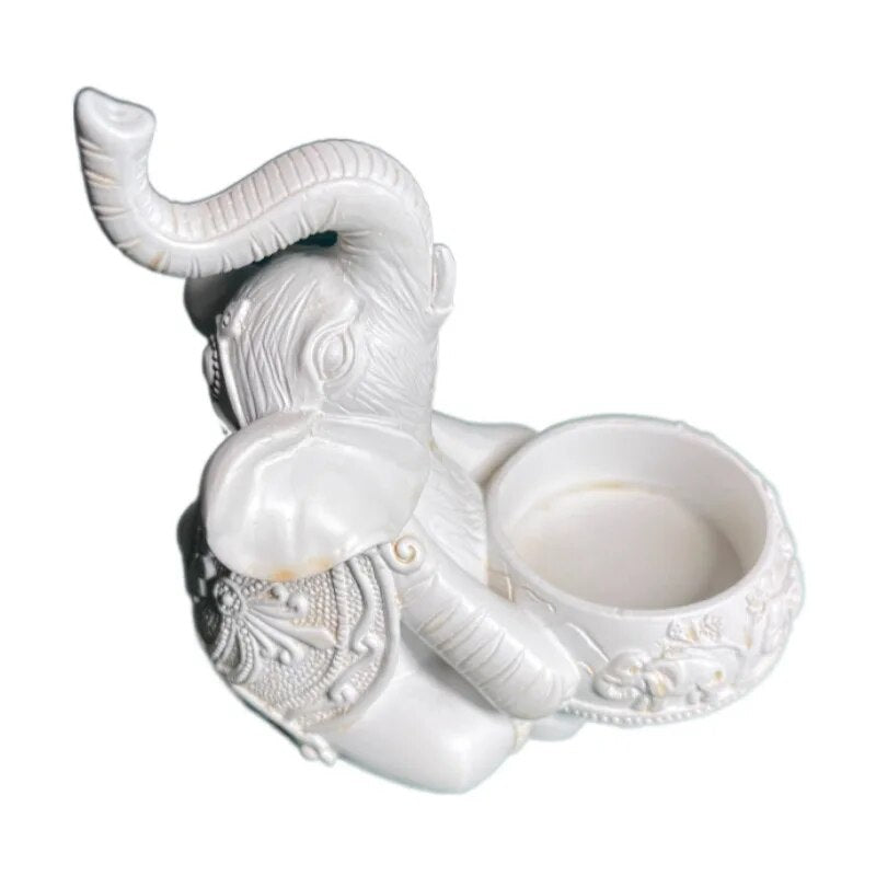 Elephant Sculpture Candle Holders