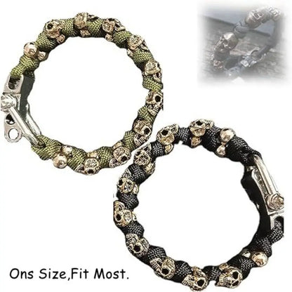 Skull Bracelet Hip Hop Woven Bracelet