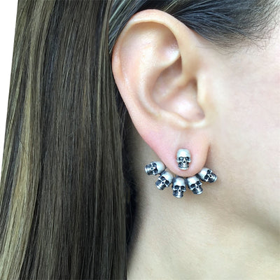 Vintage Gothic Skull Earrings For Women