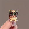 Owl Wear Glasses Vintage Cute Brooches