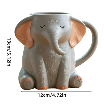 Elephant Shape Mug Resin Mug Drink Cup