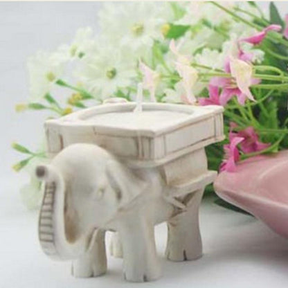 Candlestick Small Elephant Resin Shape Tea Light Candle