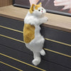 Realistic Furry Hanging Cat Cute Figurines