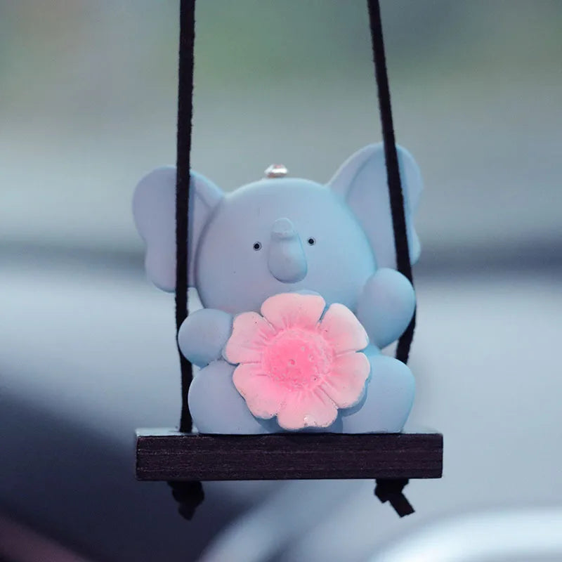 Elephant Car Hangings Swing Auto Pendant Interior