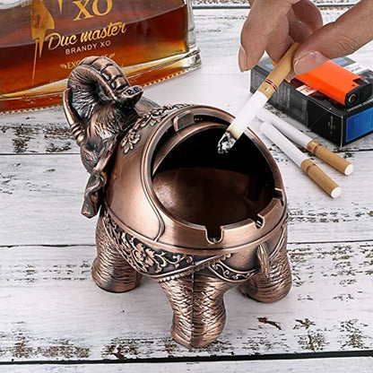 Elephant Windproof Ashtray Lid-Elephant Shaped Table Ashtray