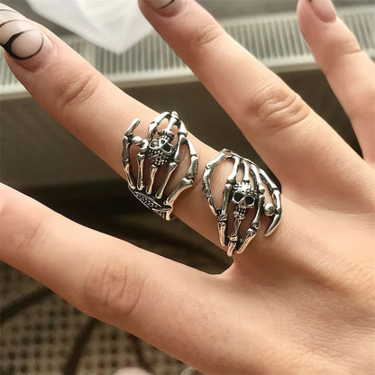 Skull Ring Skeleton Open Ring