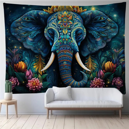 Elephant Tapestry Background Cloth