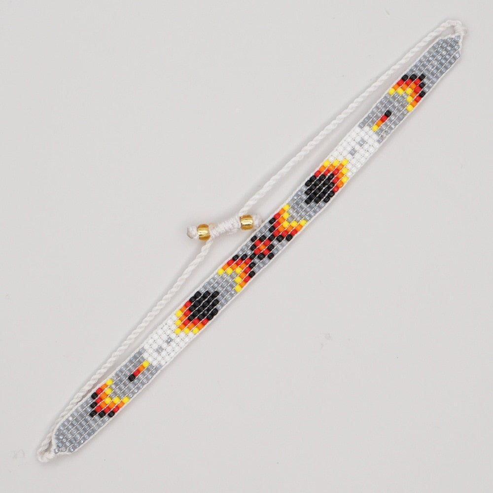 Native Hand Beaded Bracelet Adjustable