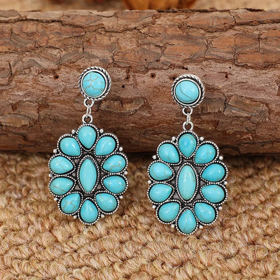 Native Turquoise Dangle Earrings