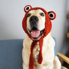 Dog Hat Funny Frog Knitted Costume