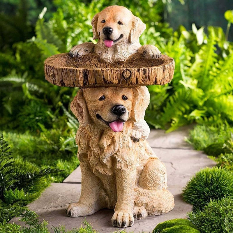 Statues Dog Resin Sculptures Ornaments