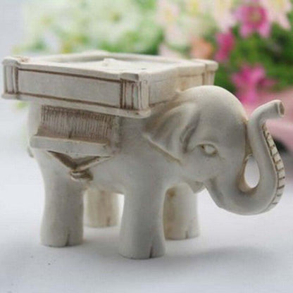 Candlestick Small Elephant Resin Shape Tea Light Candle