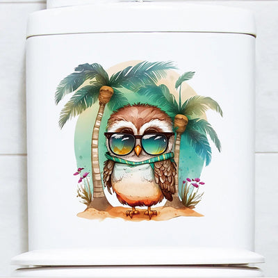 Owl Cartoon Wall Sticker