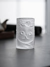 Cute Cat Glazed Cup Glass Drinking