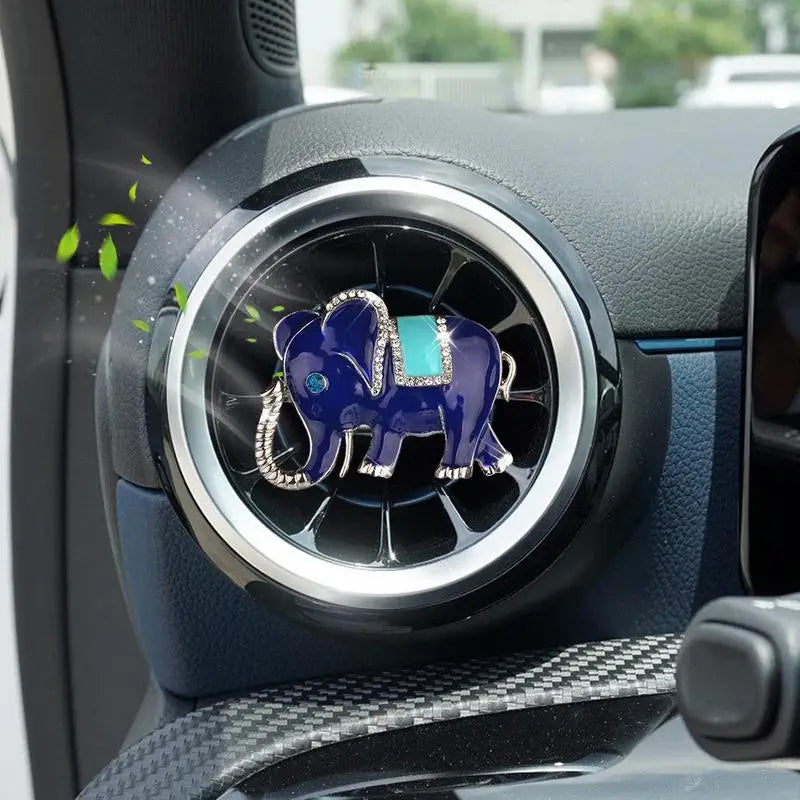 Elephant Car Ornaments Car Aroma Diffuser Air Fresheners Vent Clip