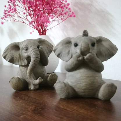 Elephant Baby Resin Decoration Statue