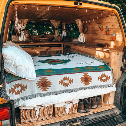 Native Cotton Knitted Sofa Blanket