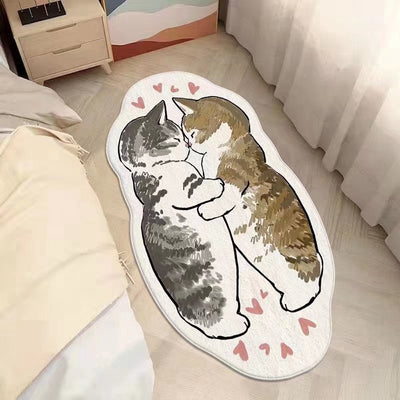 Kawaii Cat Mat Non-slip Bedside Rug