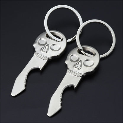 Skull Shape Beer Bottle Opener  Keychain