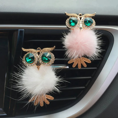 Crystal Owl Car Air Freshener Car Perfume