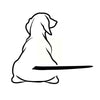 Funny Dog Moving Tail Car Sticker Window