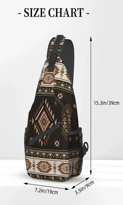 Native Geometric Chest Bags Crossbody