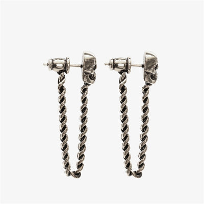 Skull Stud Earrings Vintage