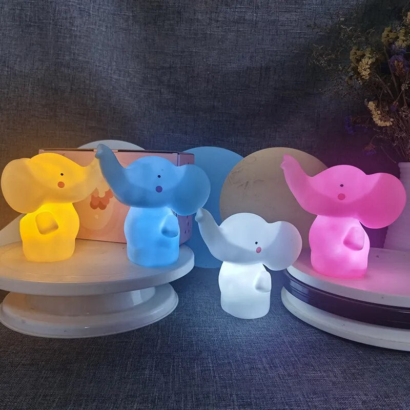 Elephant Cute Led Night Light