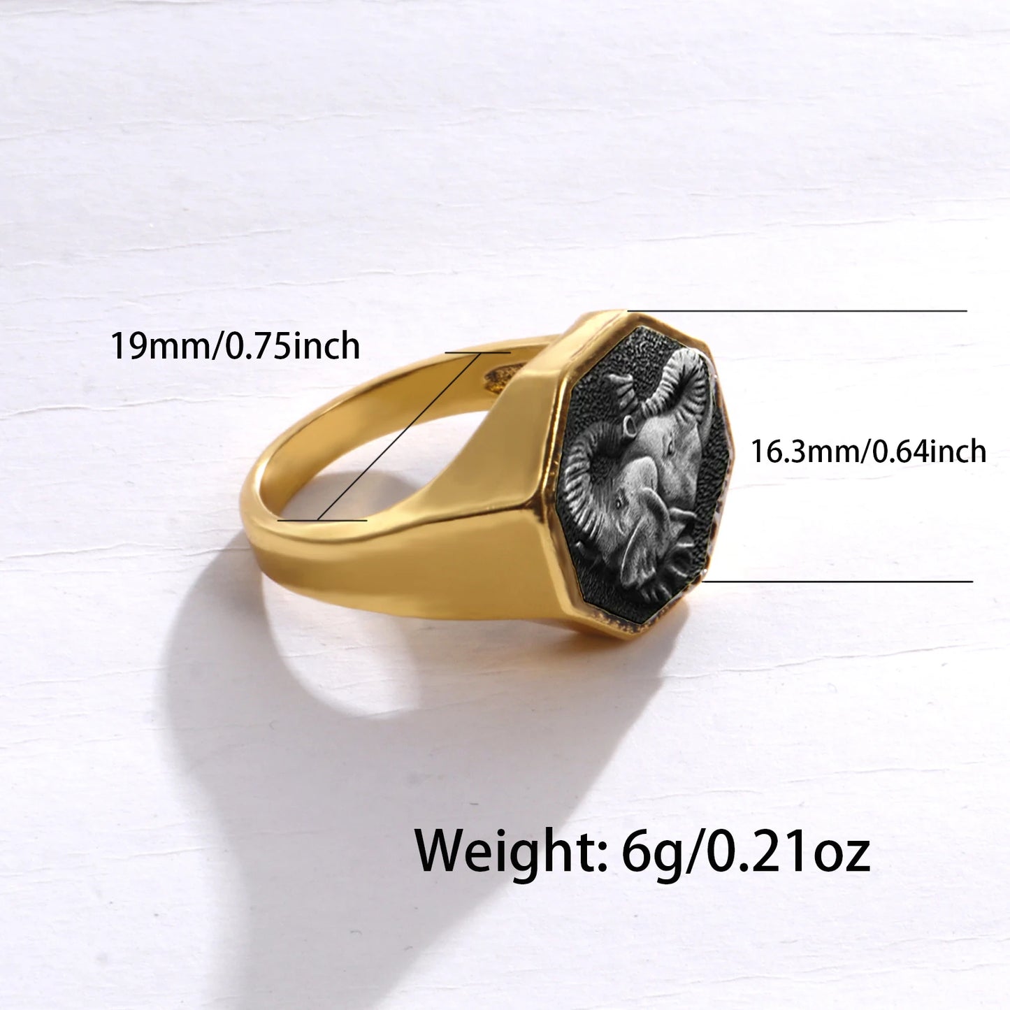 Elephant Rings Retro Electroplating Two-color