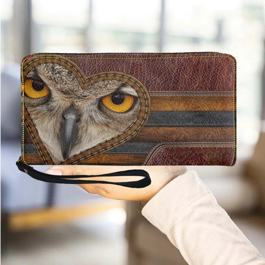 Owl Wallets Leather Purse Multifunction