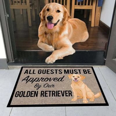 Dog Golden Retriever Doormat Non Slip Carpet