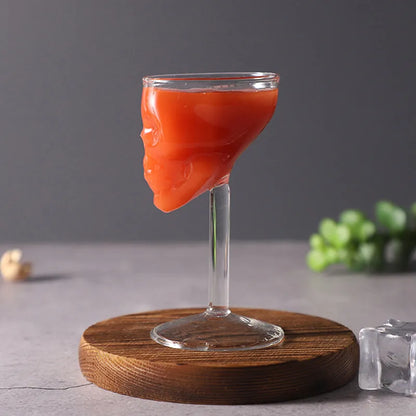 Skull Glass Cup Transparent