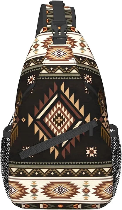Native Geometric Chest Bags Crossbody