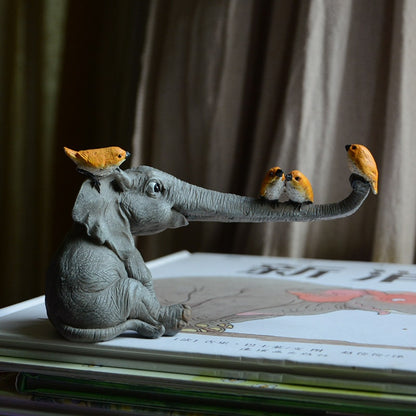 Elephant Cute Figurines Ornaments