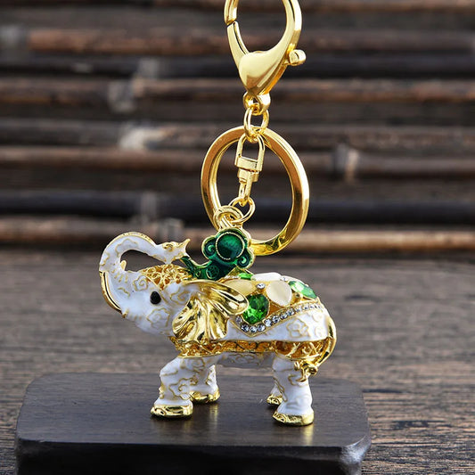 Elephant Keychain Gold Color