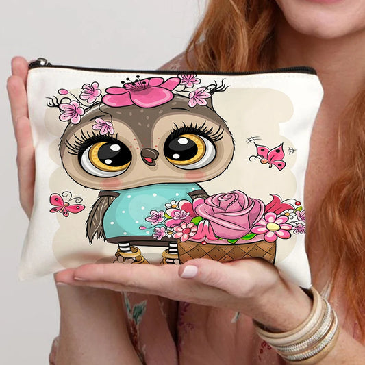 Owl Cute Print Storage Bag