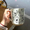 Cat Ceramic Mug Cartoon Large Capacity