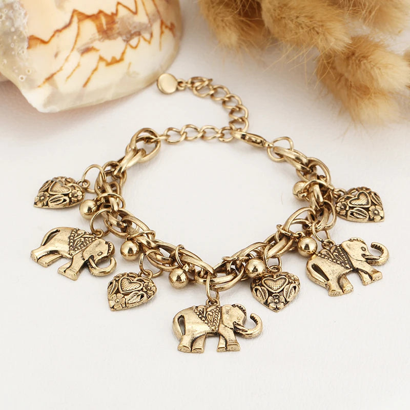 Elephant Bracelet Bangle Stainless Steel