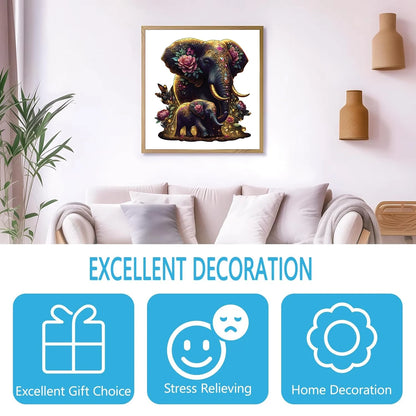 Elephant Wooden Puzzle Unique Shaped Pieces
