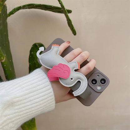 Elephant Wristband Stand Holder Phone Case For iPhone