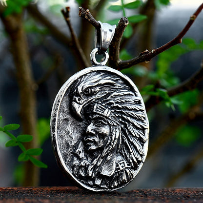 Native Indian Eagle Necklace Pendant