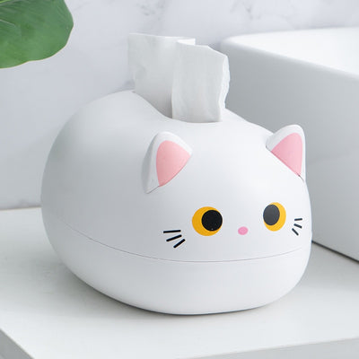 Kawaii Cat Shape Tissue Box Kitchen Napkin