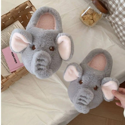 Elephant Cotton Slippers Soft Sole Cotton