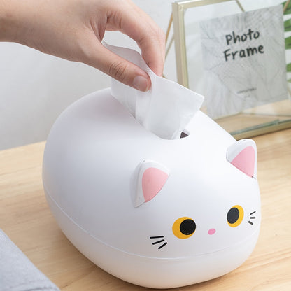 Kawaii Cat Shape Tissue Box Kitchen Napkin