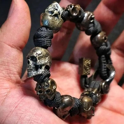 Skull Bracelet Hip Hop Woven Bracelet