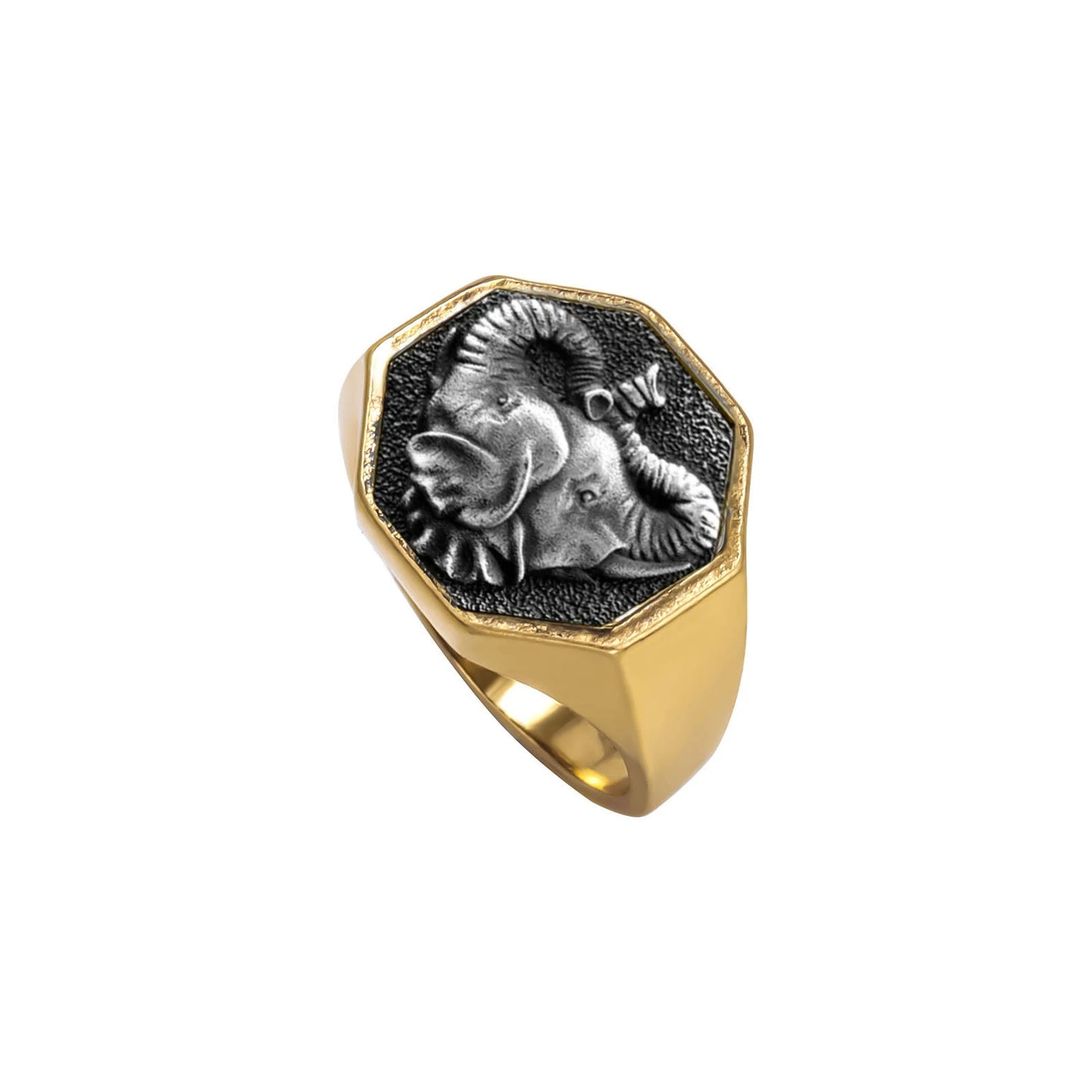 Elephant Rings Retro Electroplating Two-color