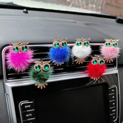 Crystal Owl Car Air Freshener Car Perfume