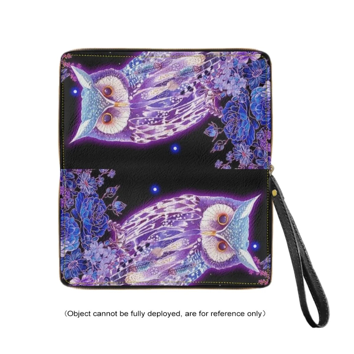 Owl Print PU Leather Wristband Wallet