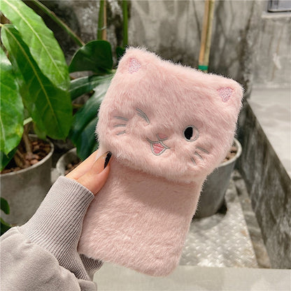 Cat Warm Plush Soft Phone Case